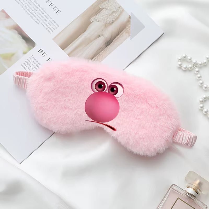 Disney inside Out 2 Eye Mask for Sleeping Blindfold Plush Eyepatch Women Men Portable Sleep Mask Eyes Night Breathable Eye Cover - FLUFFI