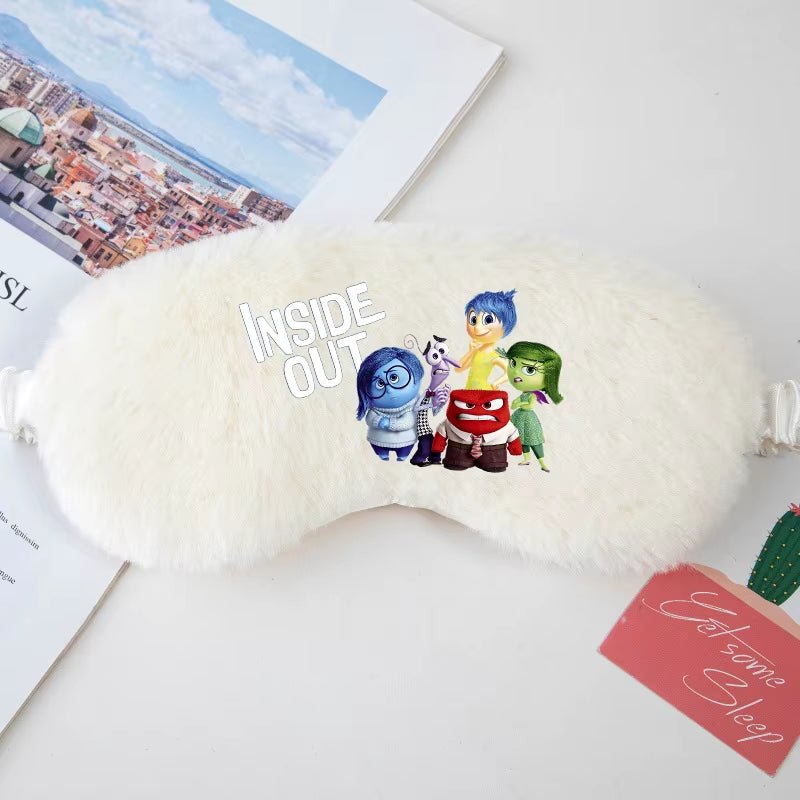 Disney inside Out 2 Eye Mask for Sleeping Blindfold Plush Eyepatch Women Men Portable Sleep Mask Eyes Night Breathable Eye Cover - FLUFFI