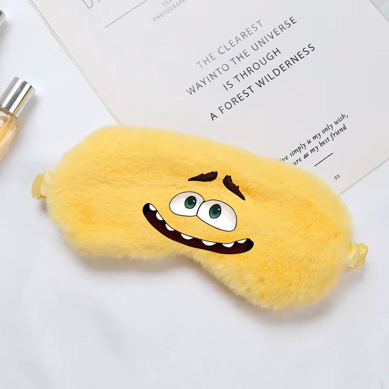 Disney inside Out 2 Eye Mask for Sleeping Blindfold Plush Eyepatch Women Men Portable Sleep Mask Eyes Night Breathable Eye Cover - FLUFFI