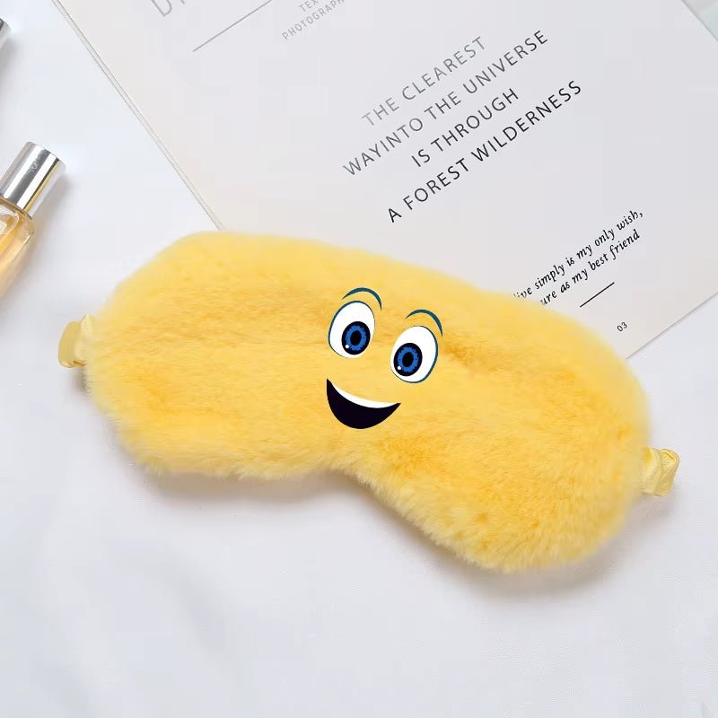 Disney inside Out 2 Eye Mask for Sleeping Blindfold Plush Eyepatch Women Men Portable Sleep Mask Eyes Night Breathable Eye Cover - FLUFFI