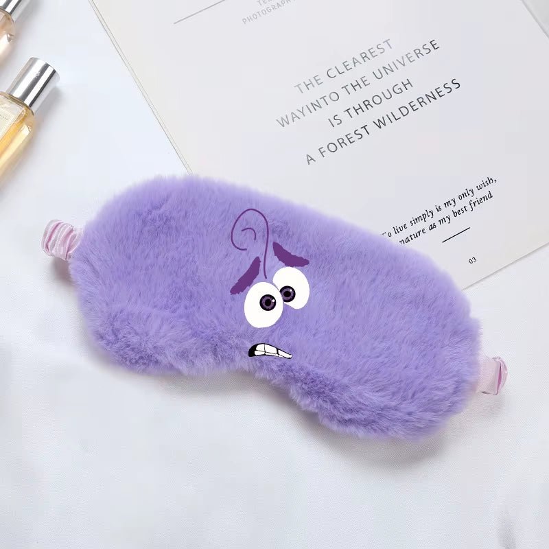 Disney inside Out 2 Eye Mask for Sleeping Blindfold Plush Eyepatch Women Men Portable Sleep Mask Eyes Night Breathable Eye Cover - FLUFFI