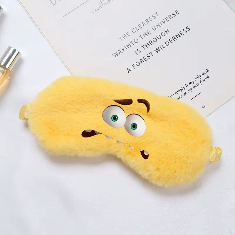 Disney inside Out 2 Eye Mask for Sleeping Blindfold Plush Eyepatch Women Men Portable Sleep Mask Eyes Night Breathable Eye Cover - FLUFFI
