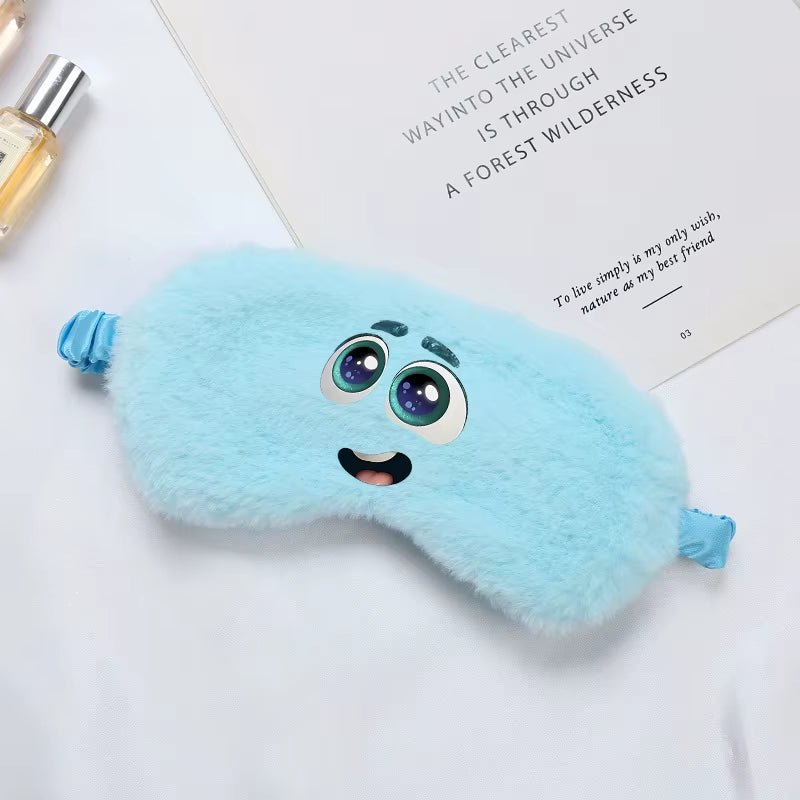 Disney inside Out 2 Eye Mask for Sleeping Blindfold Plush Eyepatch Women Men Portable Sleep Mask Eyes Night Breathable Eye Cover - FLUFFI