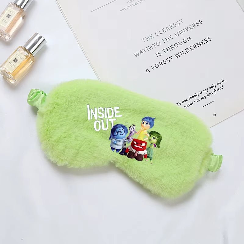 Disney inside Out 2 Eye Mask for Sleeping Blindfold Plush Eyepatch Women Men Portable Sleep Mask Eyes Night Breathable Eye Cover - FLUFFI