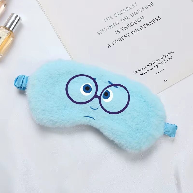 Disney inside Out 2 Eye Mask for Sleeping Blindfold Plush Eyepatch Women Men Portable Sleep Mask Eyes Night Breathable Eye Cover - FLUFFI