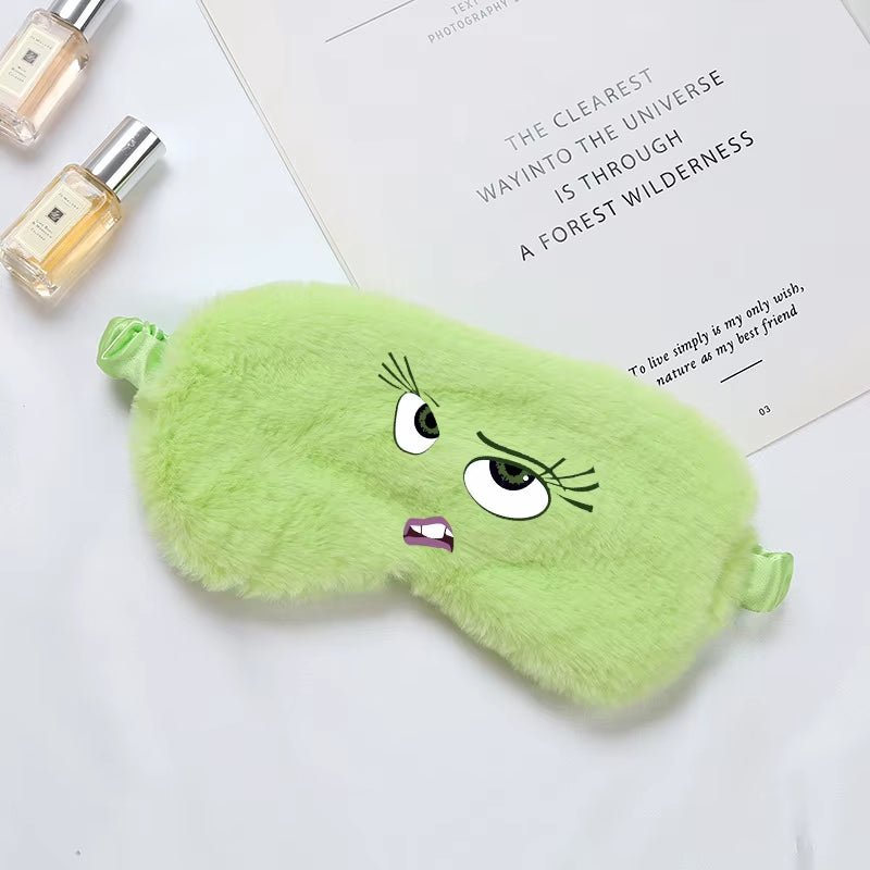 Disney inside Out 2 Eye Mask for Sleeping Blindfold Plush Eyepatch Women Men Portable Sleep Mask Eyes Night Breathable Eye Cover - FLUFFI