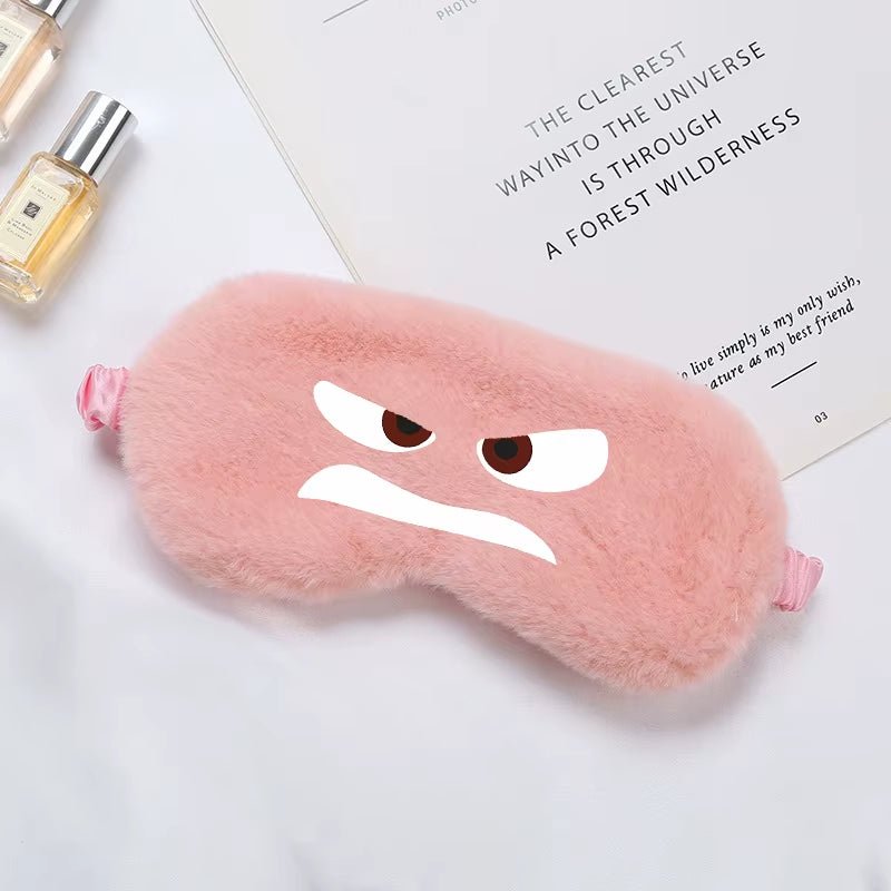 Disney inside Out 2 Eye Mask for Sleeping Blindfold Plush Eyepatch Women Men Portable Sleep Mask Eyes Night Breathable Eye Cover - FLUFFI