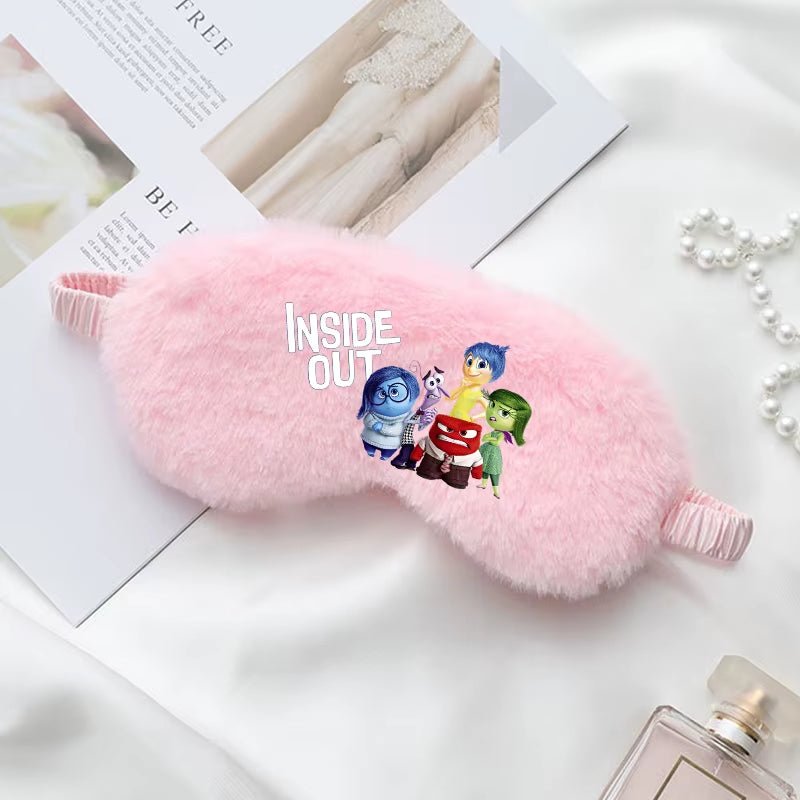 Disney inside Out 2 Eye Mask for Sleeping Blindfold Plush Eyepatch Women Men Portable Sleep Mask Eyes Night Breathable Eye Cover - FLUFFI