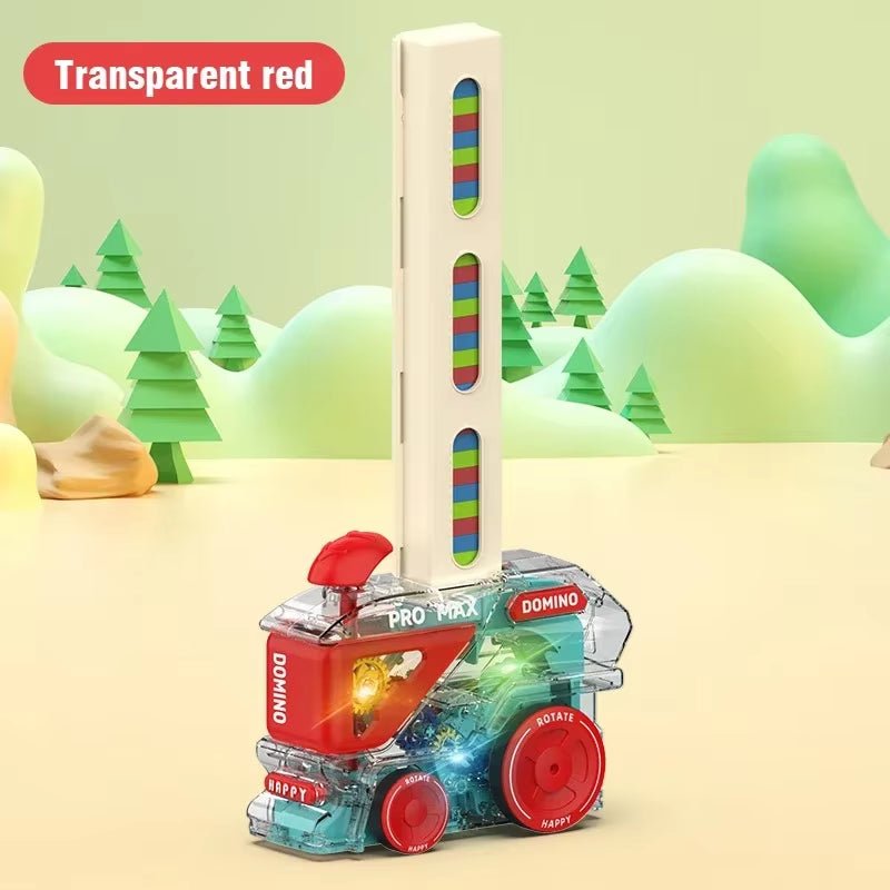Domino Train - Automatic Laying Dominoes - Set Brick Blocks Kits - FLUFFI