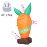 Easter Inflatables Decoration 6 FT Inflatable Easter Carrot & Bunny with Build - In LED Light for Easter Party Indoor Outdoor Toys - FLUFFI