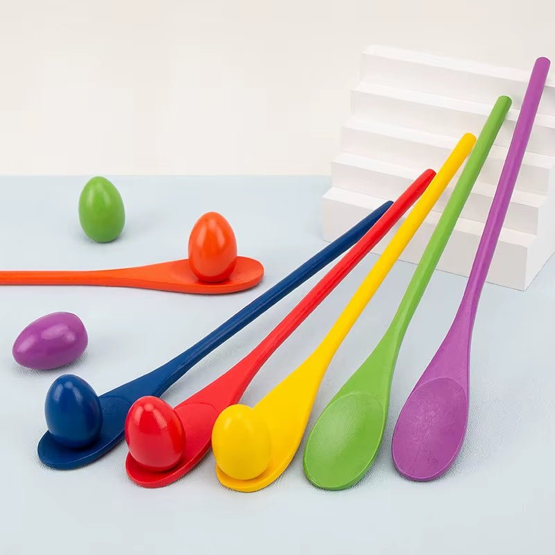 Egg and Spoon Race | Outdoor Fun! Games | Balance Toys - FLUFFI