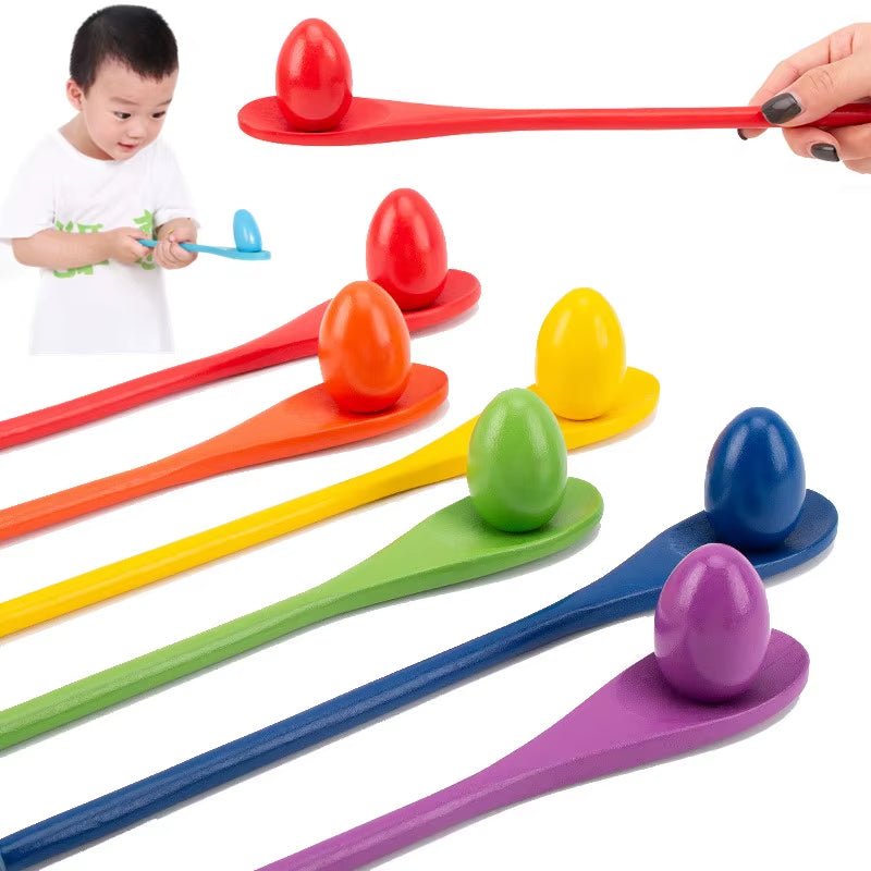 Egg and Spoon Race | Outdoor Fun! Games | Balance Toys - FLUFFI