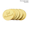 Eid Mubarak Golden Acrylic Cake Toppers | Castle - Moon Cupcake Topper | Islamic - FLUFFI