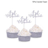 Eid Mubarak Golden Acrylic Cake Toppers | Castle - Moon Cupcake Topper | Islamic - FLUFFI