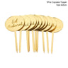 Eid Mubarak Golden Acrylic Cake Toppers | Castle - Moon Cupcake Topper | Islamic - FLUFFI