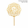 Eid Mubarak Golden Acrylic Cake Toppers | Castle - Moon Cupcake Topper | Islamic - FLUFFI