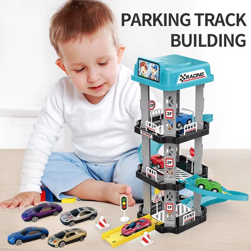 Ejection Slide Parking Track Collection - Assembled Multi - Layer Racing - FLUFFI