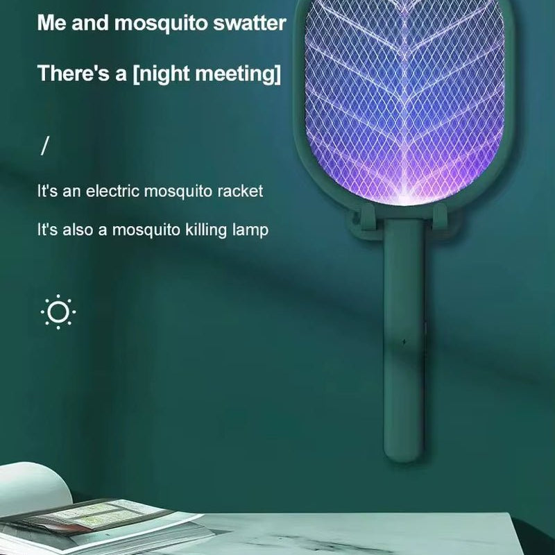 Electric Mosquito Killer Swatter USB Rechargeable Electric Household Safety Mosquito Killer anti Mosquito Trap - FLUFFI