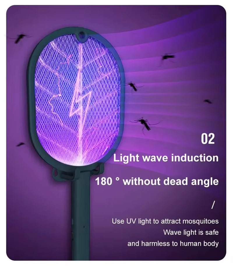 Electric Mosquito Killer Swatter USB Rechargeable Electric Household Safety Mosquito Killer anti Mosquito Trap - FLUFFI
