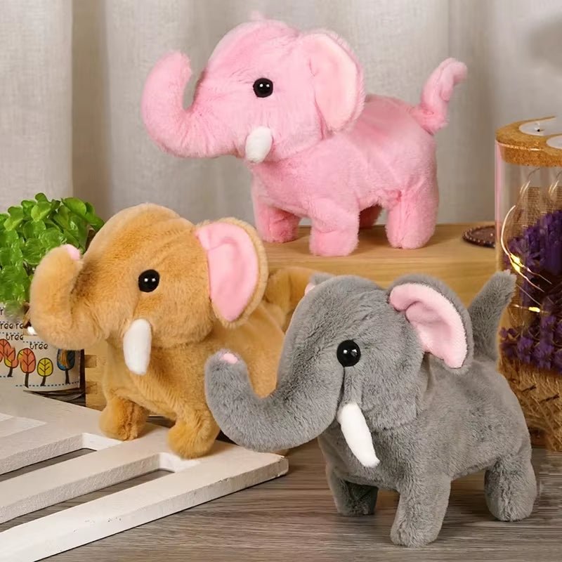 Electric Plush Elephant | Simulation Walking Sound Effect | Shaking Tail - FLUFFI
