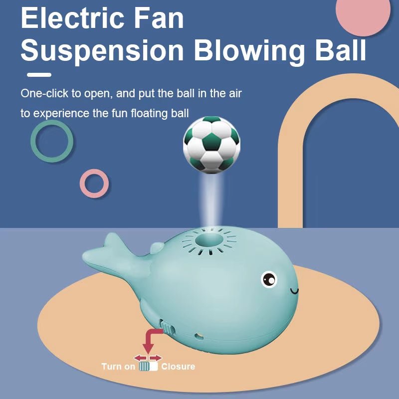 Electronic Floating Ball Whale Portable Rechargeable Shark Handheld USB Fish Fan Children Mini Outdoor Fan Toy Kids Small Gifts - FLUFFI