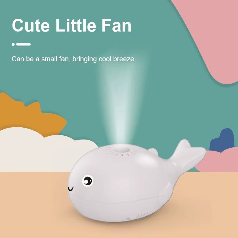 Electronic Floating Ball Whale Portable Rechargeable Shark Handheld USB Fish Fan Children Mini Outdoor Fan Toy Kids Small Gifts - FLUFFI