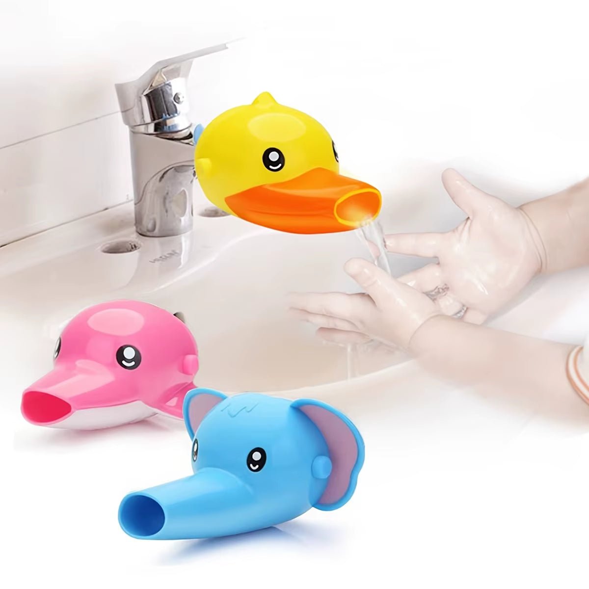 Faucet Extender for Toddlers - Sink Extender for Kids Hand Washing, Bathroom Sink Spout Wash Helper for Children Baby - FLUFFI
