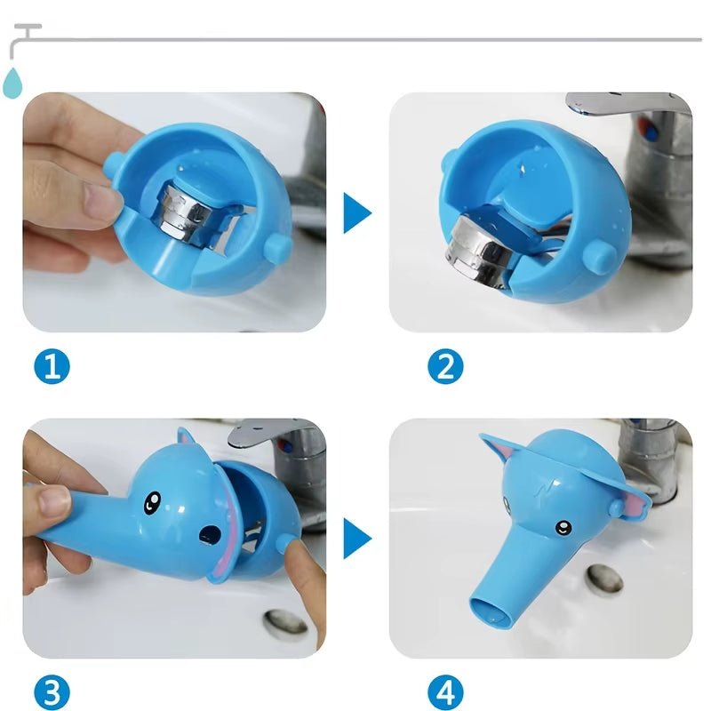 Faucet Extender for Toddlers - Sink Extender for Kids Hand Washing, Bathroom Sink Spout Wash Helper for Children Baby - FLUFFI