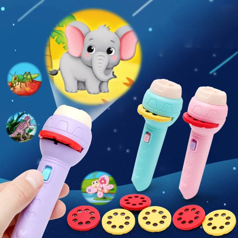 Flashlight Projector - Torch Lamp Toy - Story Clips - FLUFFI