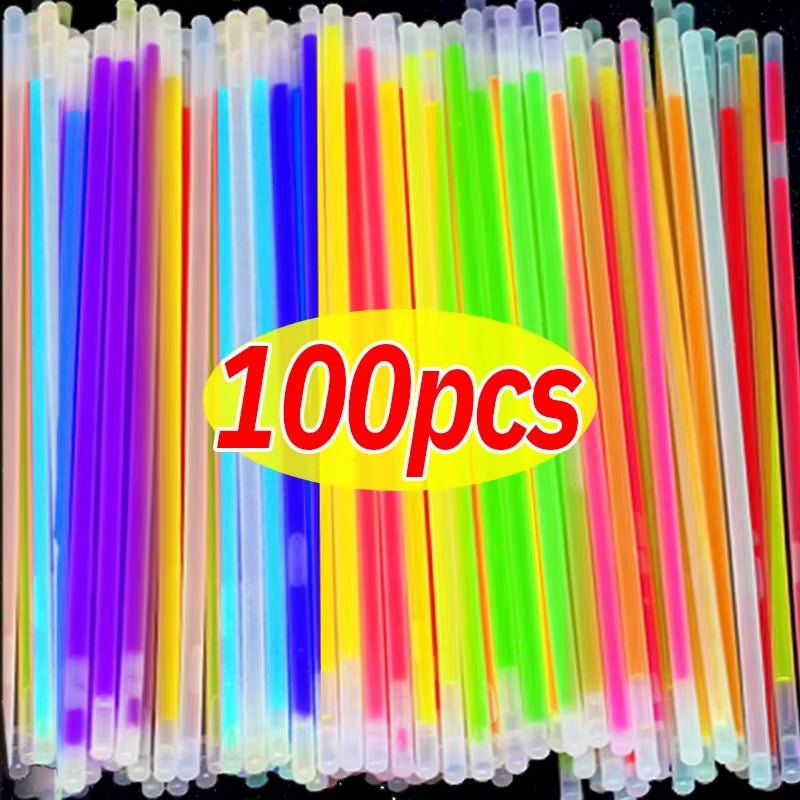 Fluorescence Party Glow Sticks | Multicolor | Bright Colorful - FLUFFI