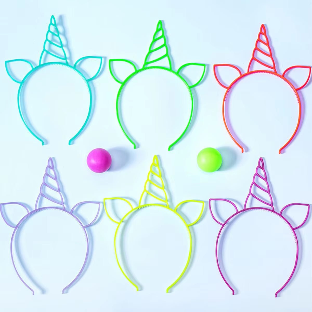 Fluorescent Hair Hoop | Plastic Headband | Glow in the Dark Party - FLUFFI