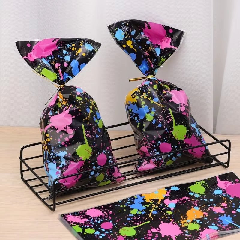 Fluorescent Party Candy Gift Bags Biscuit Packing Bag Kids Adult Fluorescent Theme Birthday Party Supplies Baby Shower - FLUFFI
