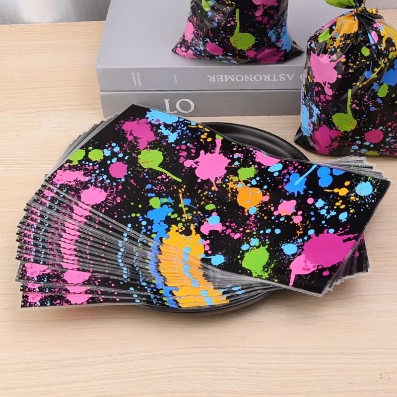 Fluorescent Party Candy Gift Bags Biscuit Packing Bag Kids Adult Fluorescent Theme Birthday Party Supplies Baby Shower - FLUFFI
