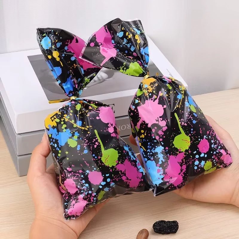 Fluorescent Party Candy Gift Bags Biscuit Packing Bag Kids Adult Fluorescent Theme Birthday Party Supplies Baby Shower - FLUFFI