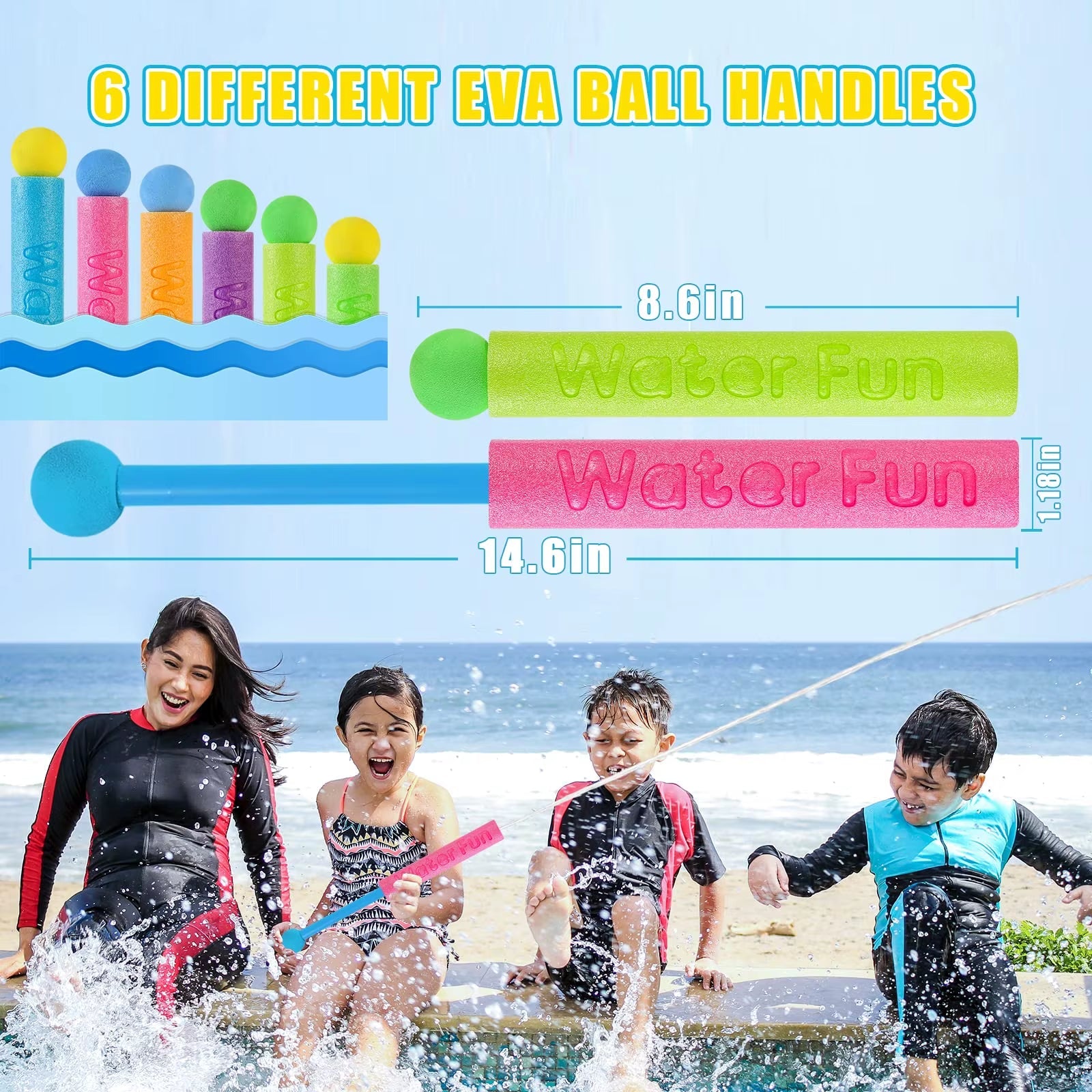 Foam Water Blaster | 10 Pack - FLUFFI
