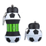 Foldable Football/Basketball Silicone Water Bottle, Children/Student Outdoor Sports Water Bottle. Supports Mass Customization - FLUFFI