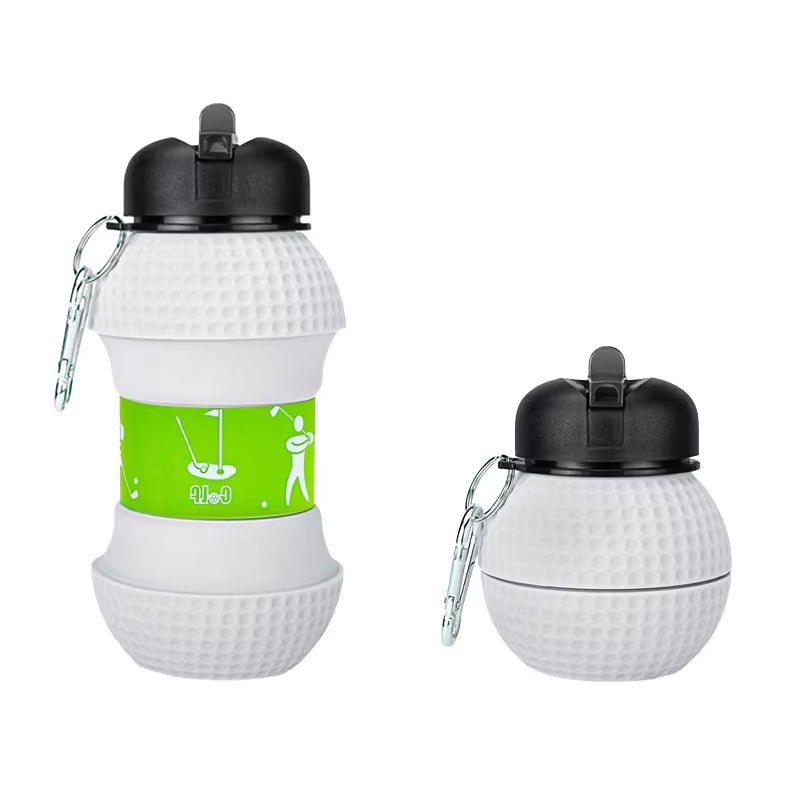 Foldable Football/Basketball Silicone Water Bottle, Children/Student Outdoor Sports Water Bottle. Supports Mass Customization - FLUFFI