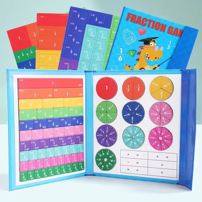 Fraction Learning Book - Magnetic Arithmetic Teaching Aids - FLUFFI