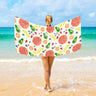 Fruit Printed Beach Towell Absorbentquick Dry Softyoga Swimming Easy to Carrybeach Towelslight Breathable Absorbent,Comfortable - FLUFFI