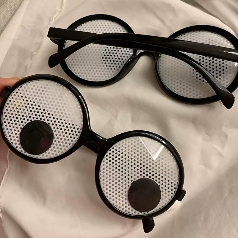 Funny Costume Glasses Wiggle Eyes Glasses Novelty Shades Funny Glasses Accessories for Christmas Halloween Party - FLUFFI