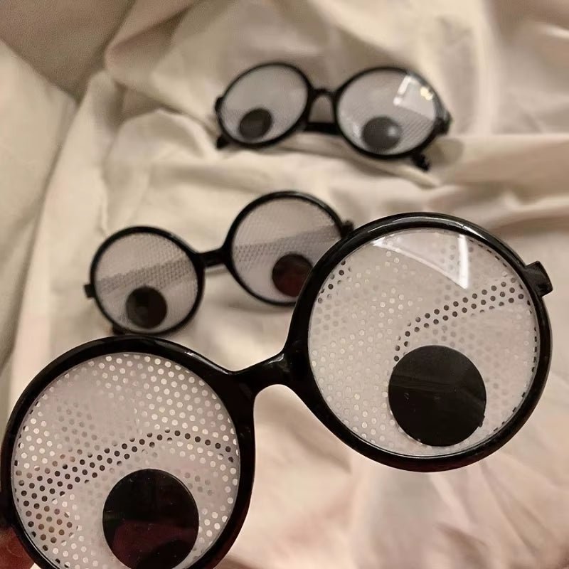 Funny Costume Glasses Wiggle Eyes Glasses Novelty Shades Funny Glasses Accessories for Christmas Halloween Party - FLUFFI