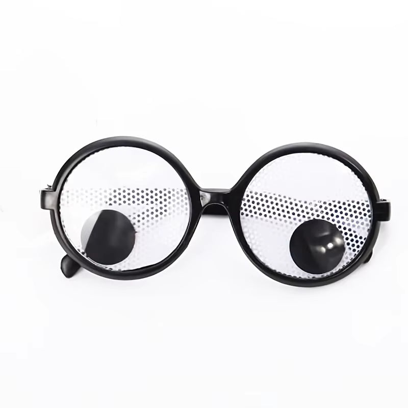 Funny Costume Glasses Wiggle Eyes Glasses Novelty Shades Funny Glasses Accessories for Christmas Halloween Party - FLUFFI