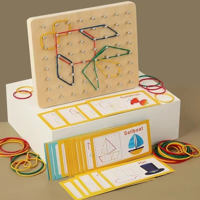 Geometric Creative Nail Board | Graphics Montessori - FLUFFI