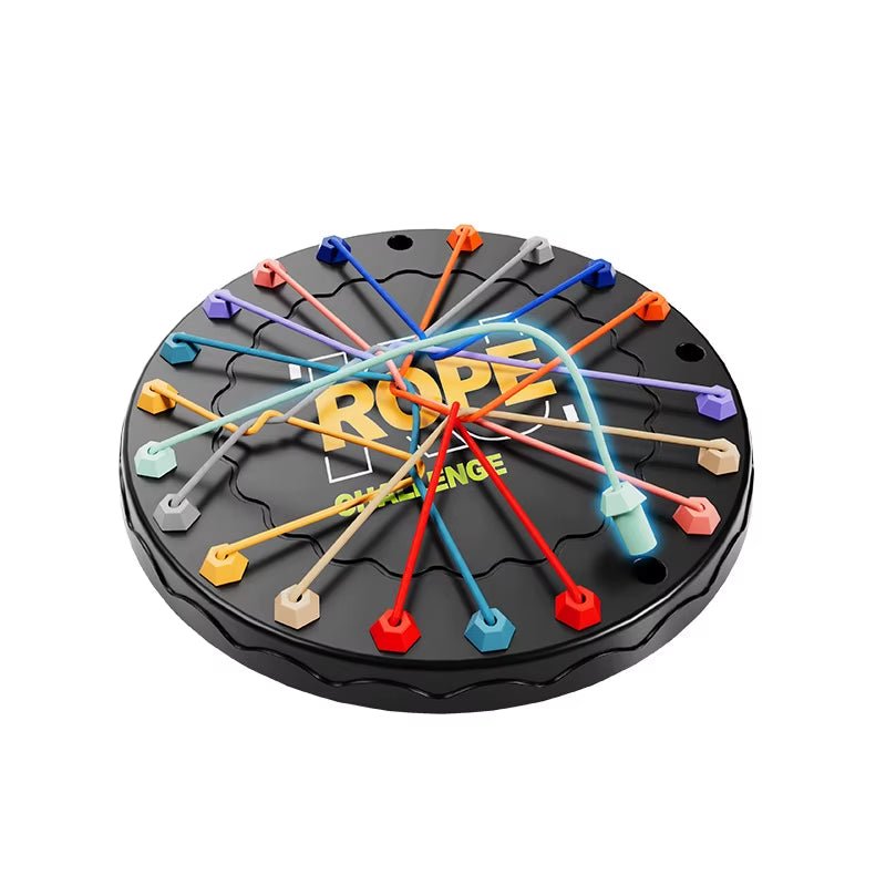 Geometry Chain Chess Puzzle Triangle Chess Desktop Game Rubber Band Training Family Interaction Exercise Thinking Toys Gifts - FLUFFI