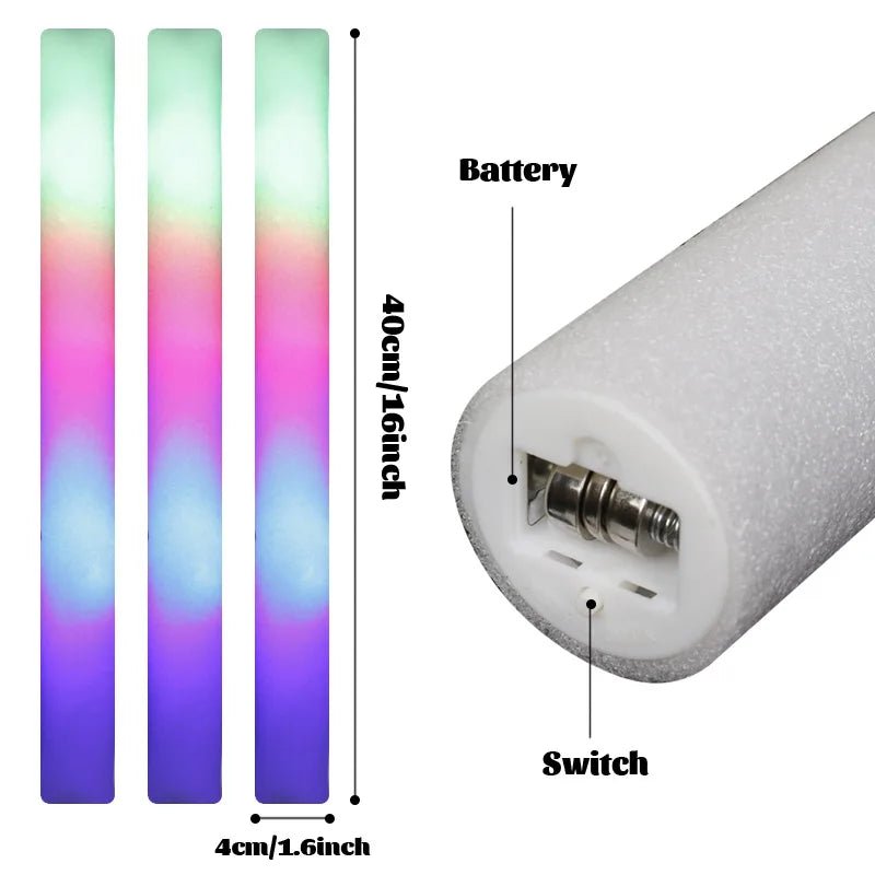 Glow Sticks - Foam Stick - Light Up - FLUFFI