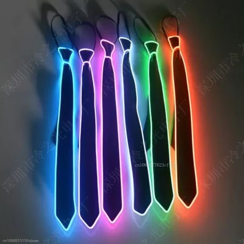 Glowing Tie - Neon LED Luminous - FLUFFI