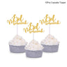 Golden Eid Mubarak Acrylic Cake Toppers Castle Moon Cupcake Topper for Ramadan Islamic Muslim Festival Party Cake DIY Decoration - FLUFFI