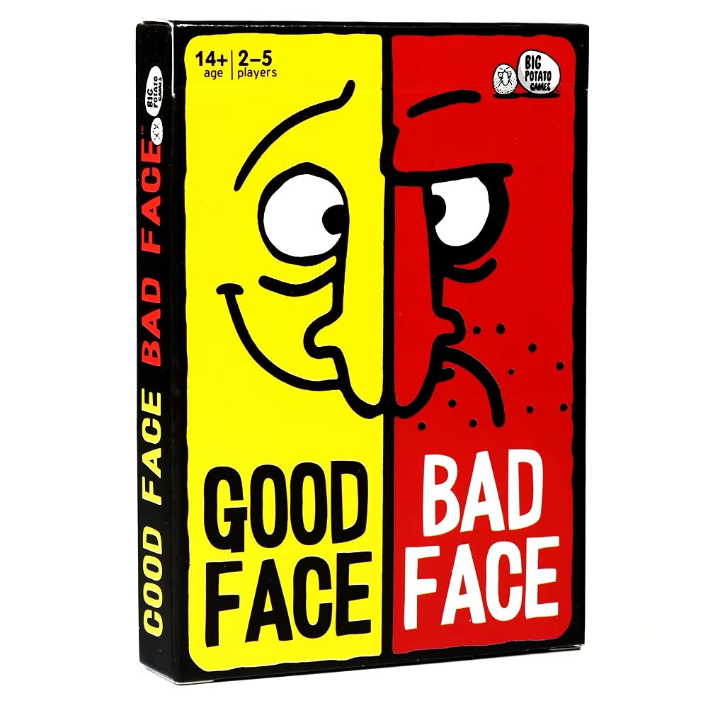 Good Face Bad Face Card Game Hilarious Party Travel Game for Family - FLUFFI