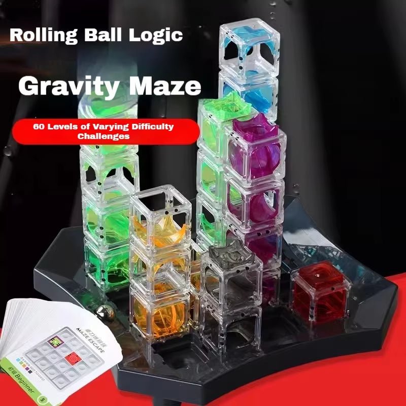 Gravity Maze - Marble Run - Brain x STEM Game - FLUFFI