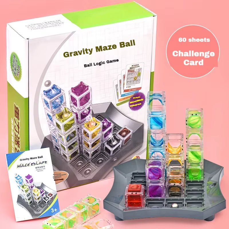 Gravity Maze - Marble Run - Brain x STEM Game - FLUFFI